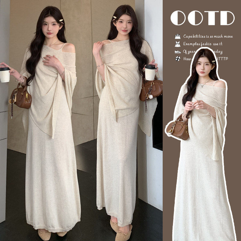 孕妇春装连衣裙2026孕期穿搭披肩气质慵懒风防晒衫吊带裙春季套装,孕妇装/孕产妇用品/营养,连衣裙,淘宝优惠券,粉丝福利购,淘宝优惠卷