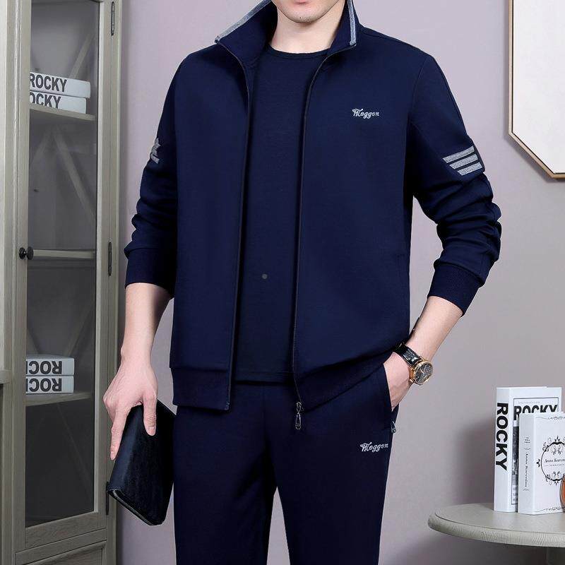 中老人休运动服套装年男春秋加68094926肥加大码爸爸运套动装男士