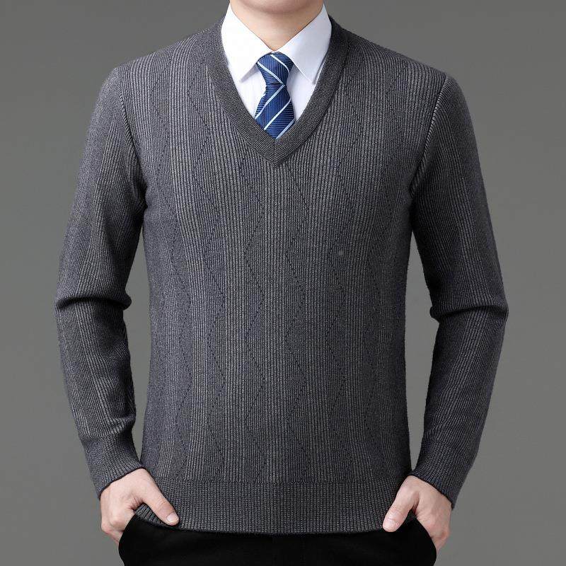 秋休装羊绒衫中年男士套头字领闲毛89466-B+衣厚织款针冬羊毛衫男,男装,羊绒套衫,淘宝优惠券,粉丝福利购,淘宝优惠卷