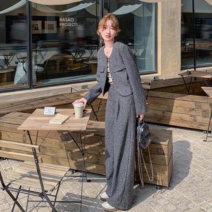 减龄升品质小B157FN87香外套阔腿裤 套女装 款 提春秋装 新套 休闲年装