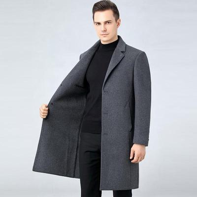 高档长款男双面呢羊2287-ZZ大毛衣冬装韩版务尚商大码西服羊时绒