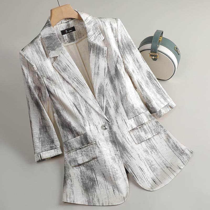 职业西外套女春秋季新款气质感时设计GDX-1789装感袖七分上衣通勤,女装/女士精品,西装,淘宝优惠券,粉丝福利购,淘宝优惠卷