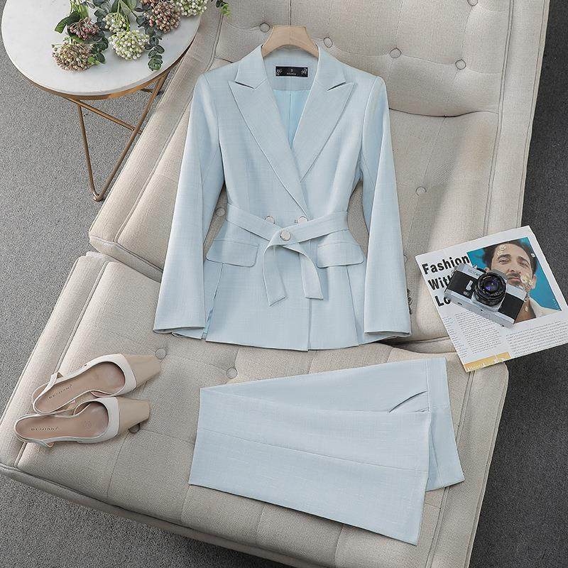 轻奢甜套美西装装女秋季春时尚气质粉色西服女高级修身YSY-8960小,女装/女士精品,职业女裤套装,淘宝优惠券,粉丝福利购,淘宝优惠卷