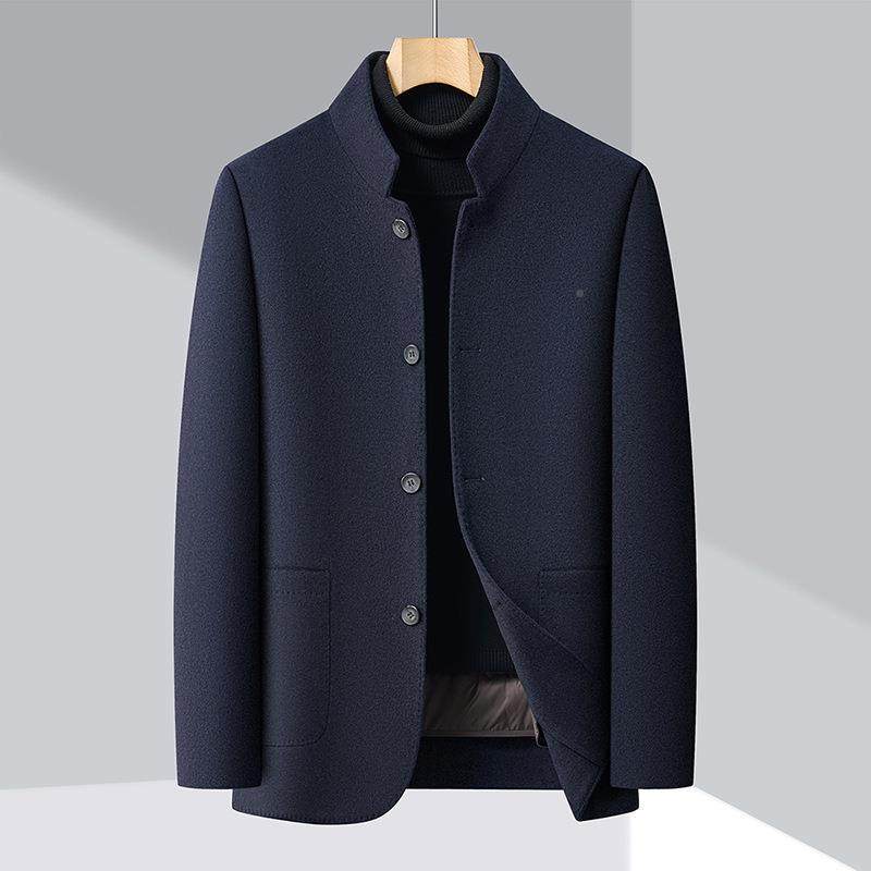 冬装双面年呢子外套中款羊绒风衣男士中爸爸装羽绒羊8305-C衣毛长,男装,毛呢大衣,淘宝优惠券,粉丝福利购,淘宝优惠卷