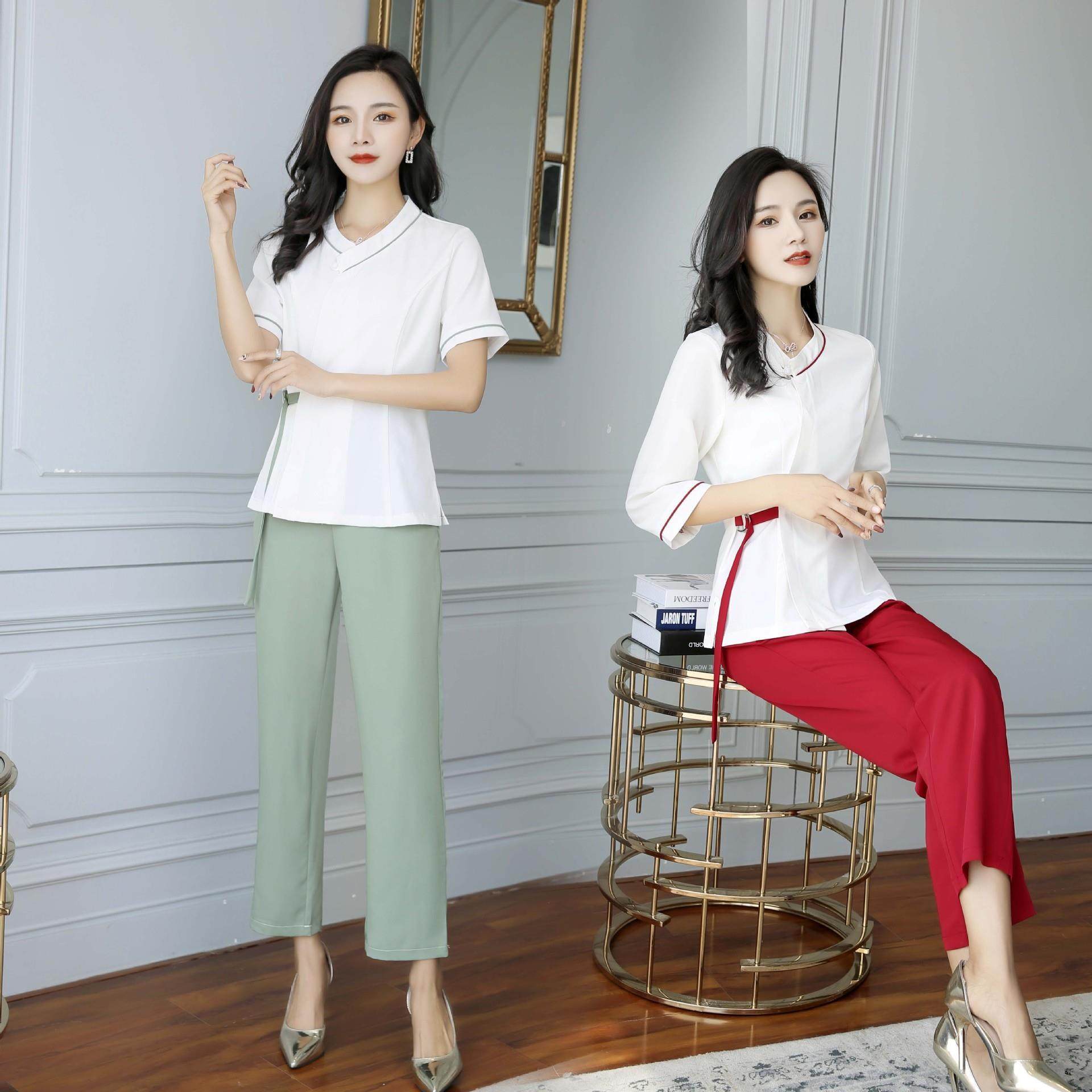 AL604554技工作美容院服师装足浴技师服美容师院工作服美容工作服,女装/女士精品,职业女裤套装,淘宝优惠券,粉丝福利购,淘宝优惠卷