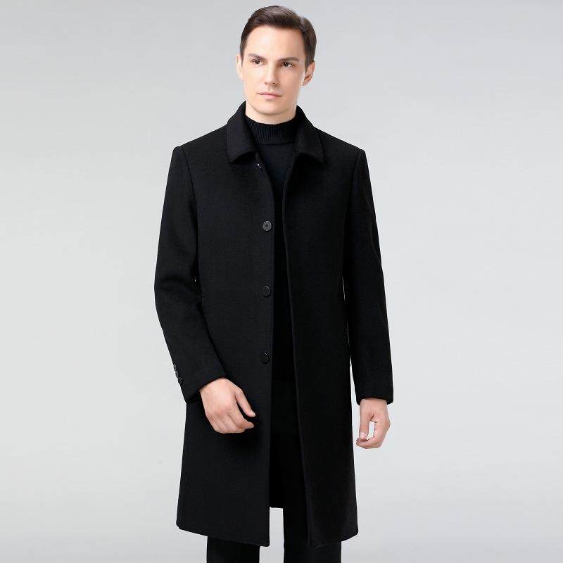 冬季3156-ZZ新款双面呢衣羊毛大男中长款爸爸翻领风衣商务休闲装,男装,毛呢大衣,淘宝优惠券,粉丝福利购,淘宝优惠卷