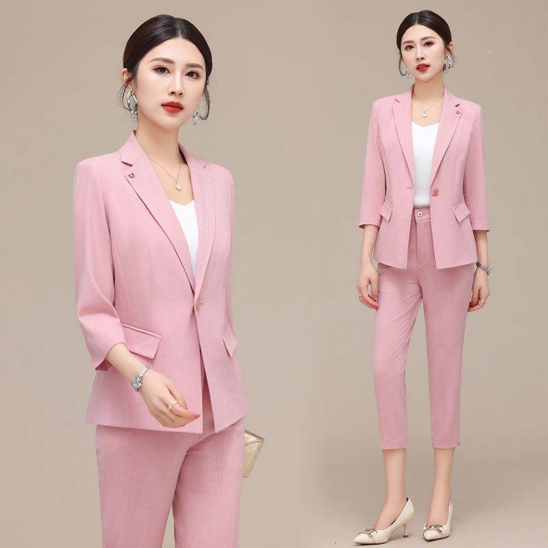 套制8803服职业套装时尚气质神范前女早台珠宝店美容院工作服裤春,女装/女士精品,职业女裤套装,淘宝优惠券,粉丝福利购,淘宝优惠卷