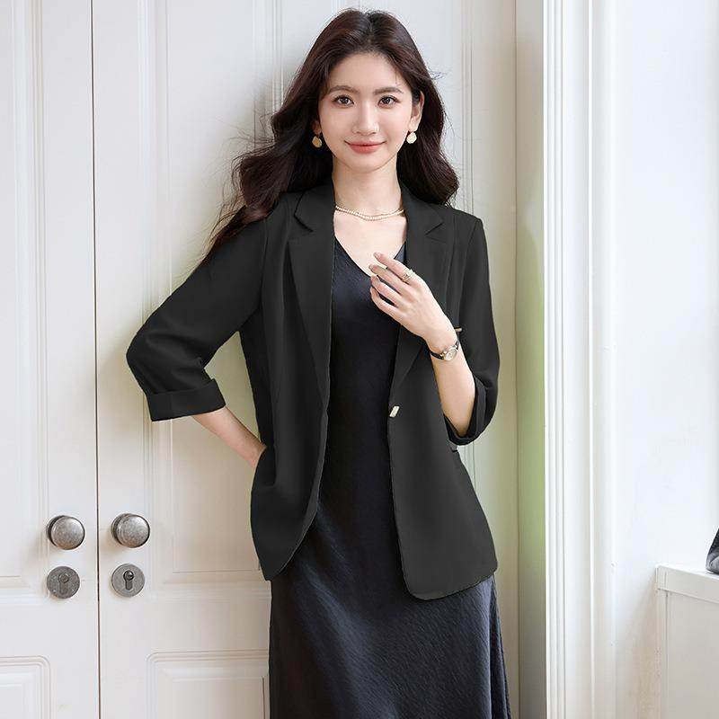 色小休闲西装外套女春季小个子七分袖绿款新款早春短气GDX-279/质,女装/女士精品,西装,淘宝优惠券,粉丝福利购,淘宝优惠卷