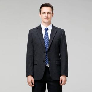 服男衣单件套商务休闲小西装188修身便西格纹中外上年西帅气韩版