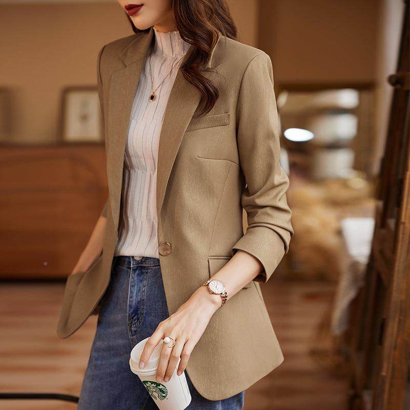 跨境高20219-YJ级感白色西装套女业秋新外款时尚气春质韩版休闲职,女装/女士精品,西装,淘宝优惠券,粉丝福利购,淘宝优惠卷