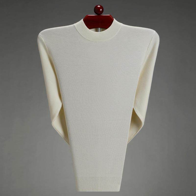 秋毛6601-B+领冬装绒衫中年男士套头半高休羊闲衣厚款打底羊毛衫,男装,羊绒套衫,淘宝优惠券,粉丝福利购,淘宝优惠卷