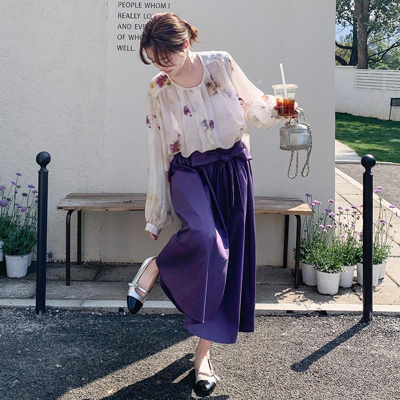 套装女装休闲春款减龄百秋搭提升品年质B199FN26两件套小碎花衫大