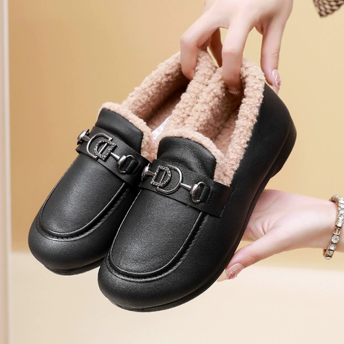 Демисезонная флисовая удерживающая тепло обувь для матери для отдыха