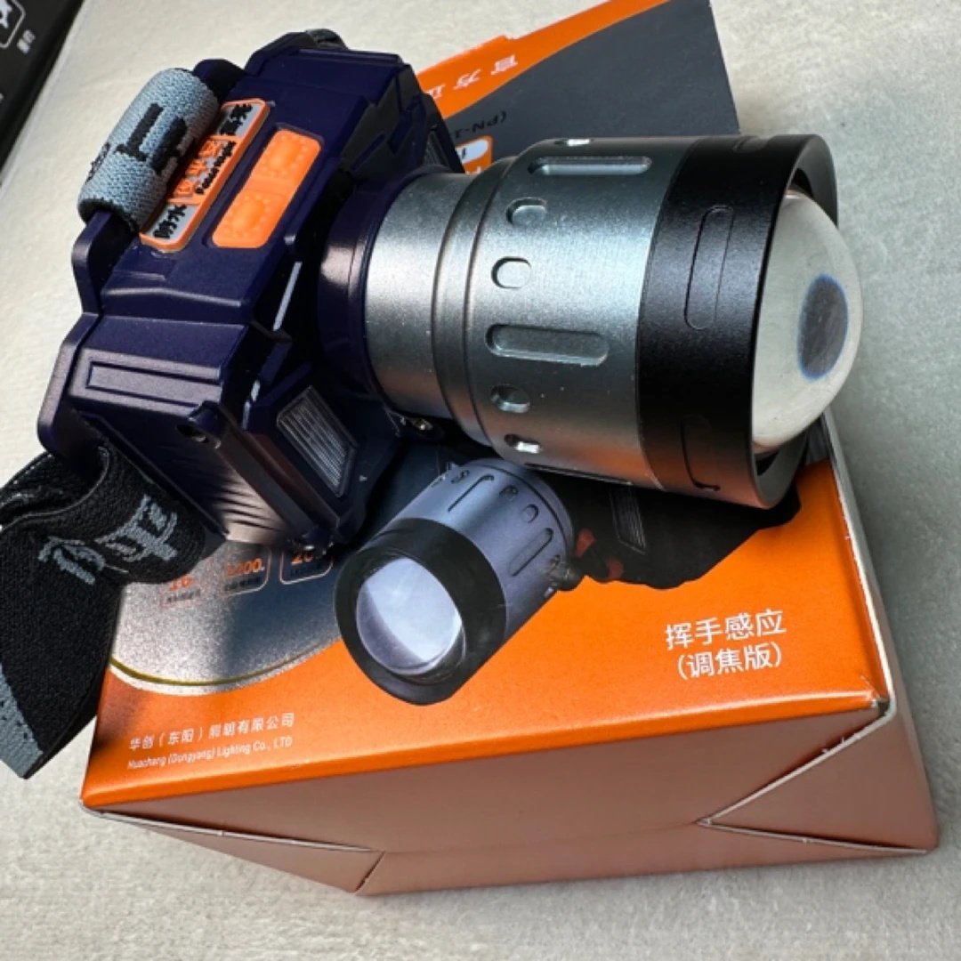 小磊总家居精品百货加强版头灯伸缩聚焦超亮双光源头灯