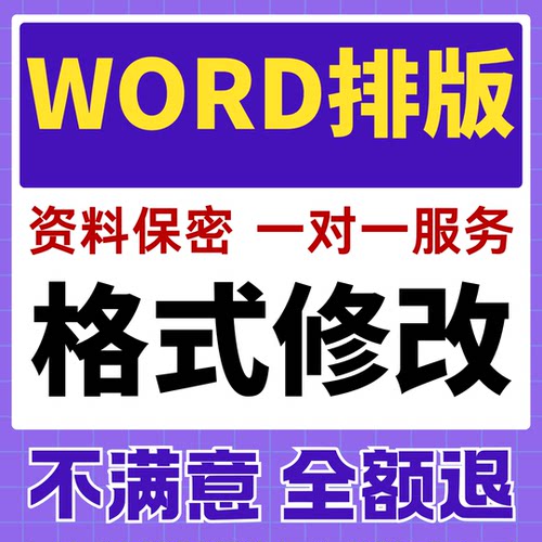 word排版美化代制作设计文档格式修改编辑图片pdf转换文字转代做