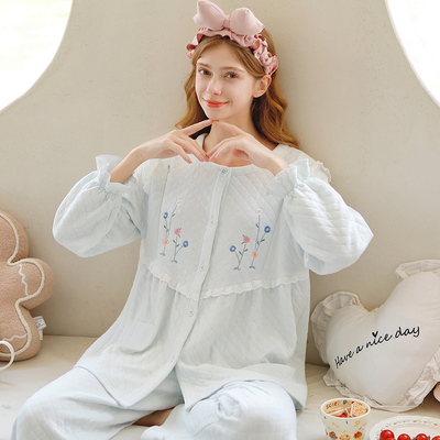 家の时光空气棉月子服孕妇哺乳衣