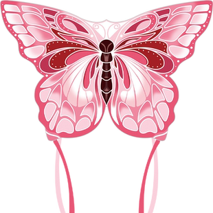 粉蝴蝶风筝 2026新款套装 潍坊卡通微风易飞儿童手持大人到手可飞