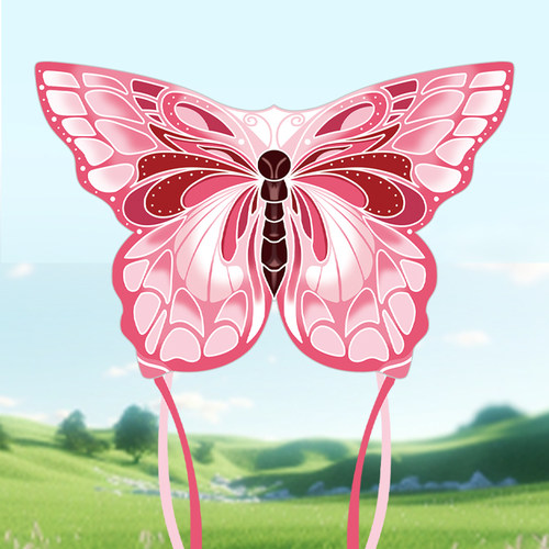 蝴蝶风筝带线轮套装到手可飞