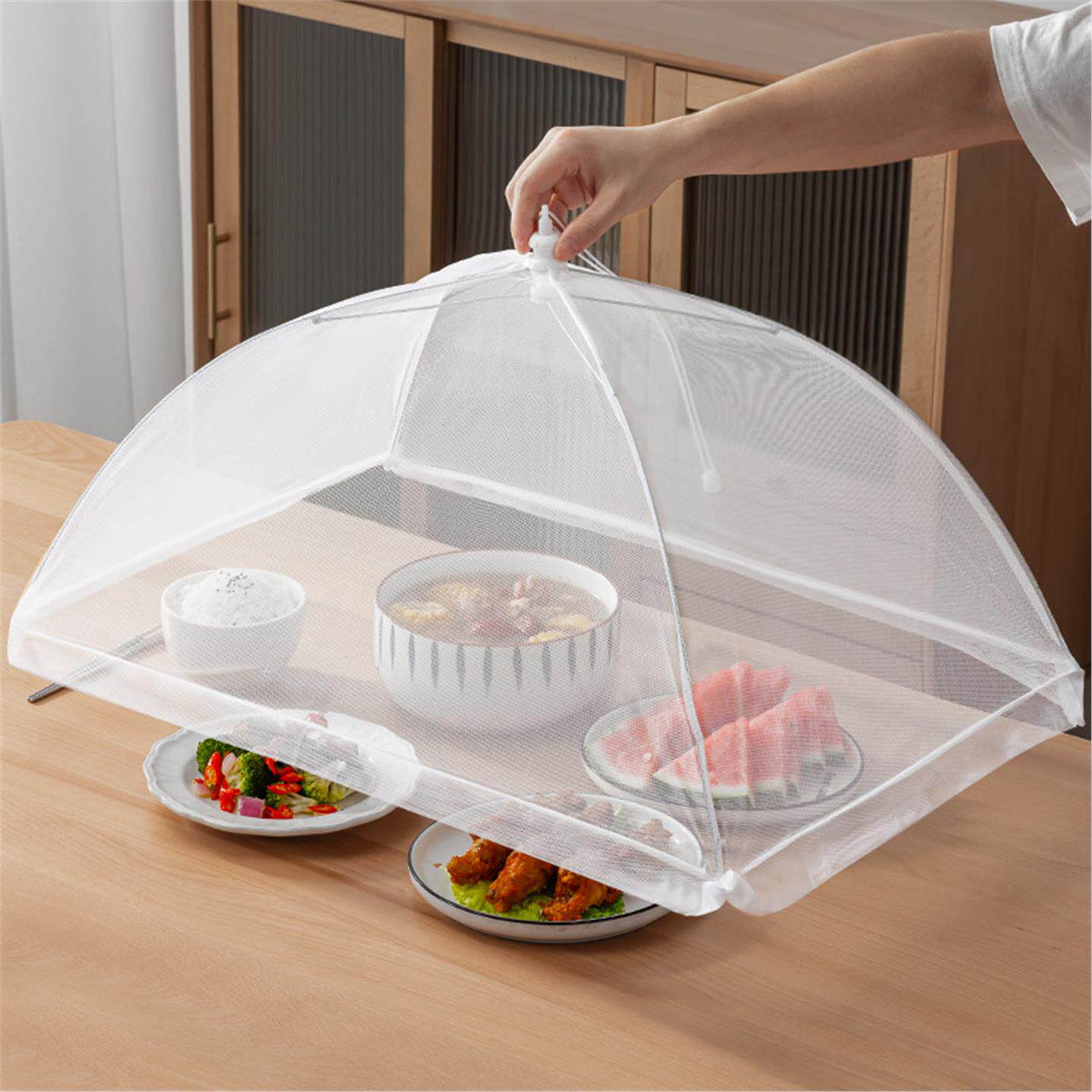 饭菜罩餐桌剩菜防蚊蝇食物网罩家用神器2025新款可折叠防尘饭桌盖