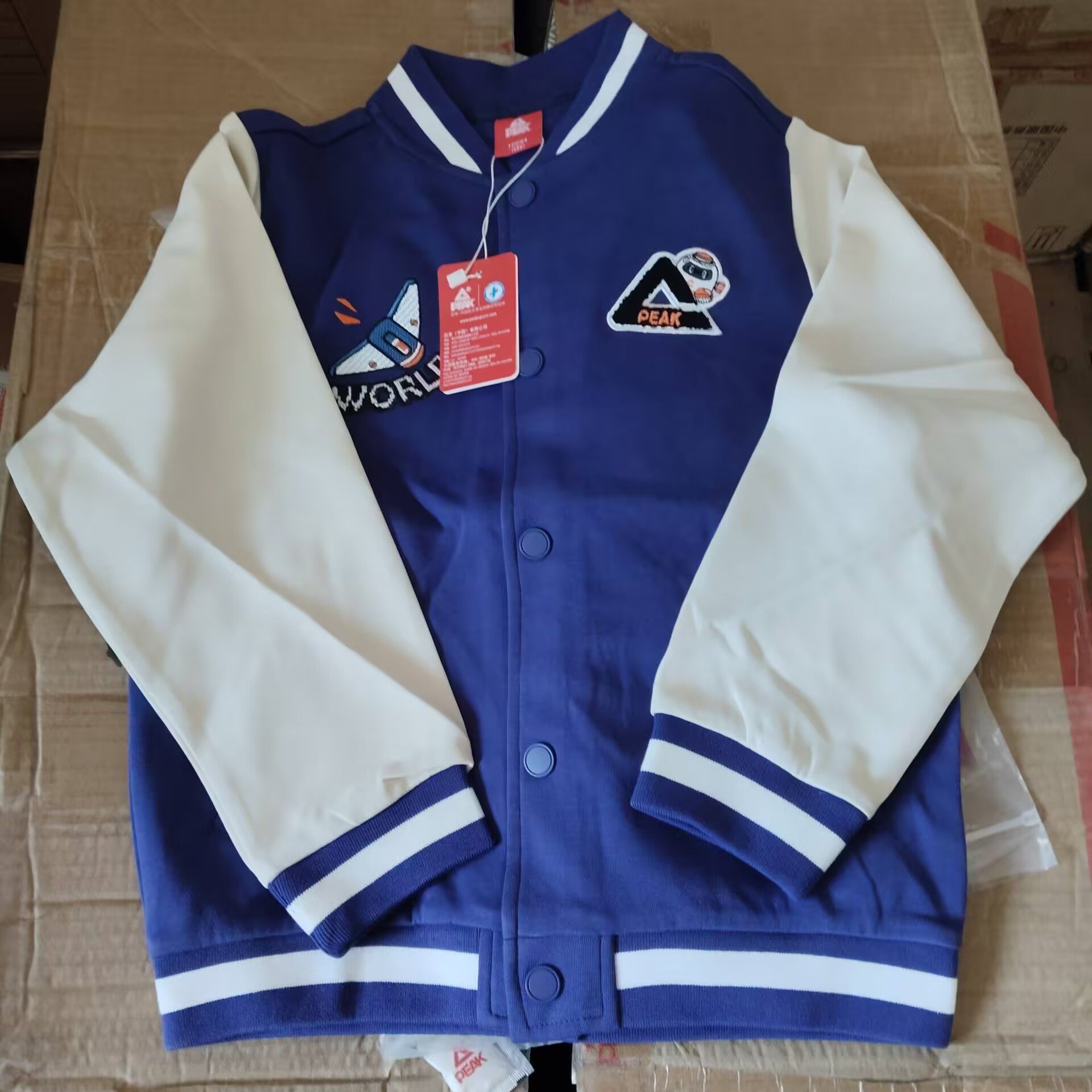 匹克儿童棒球服针织夹克时尚百搭中小童外套FK63337,运动服/休闲服装,棒球服,淘宝优惠券,粉丝福利购,淘宝优惠卷