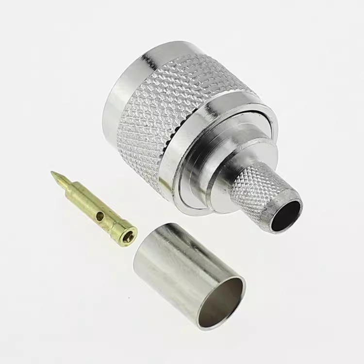 N-J-C-5射频连接器 N-C-J5 N公头接50-5 5D-FB馈线 N型/L16公头-5