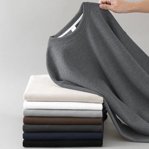 华夫格卫衣毛圈布亲肤舒适排汗