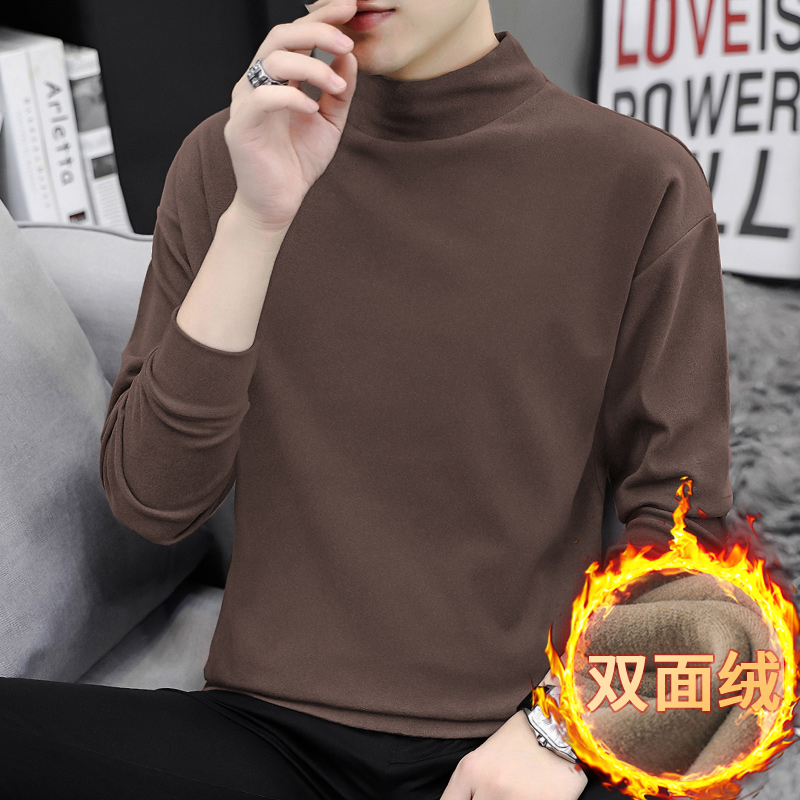热感双面绒长袖T恤蓄热持久保暖