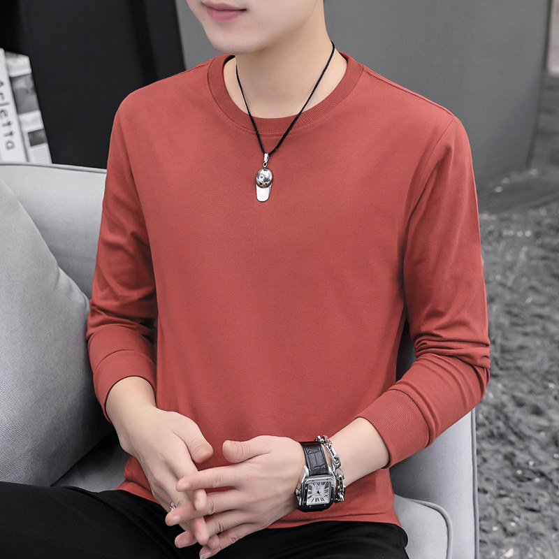纯棉t恤男长袖秋冬季全棉内搭加绒加厚保暖打底衫摇粒绒圆领秋衣,男装,T恤,淘宝优惠券,粉丝福利购,淘宝优惠卷