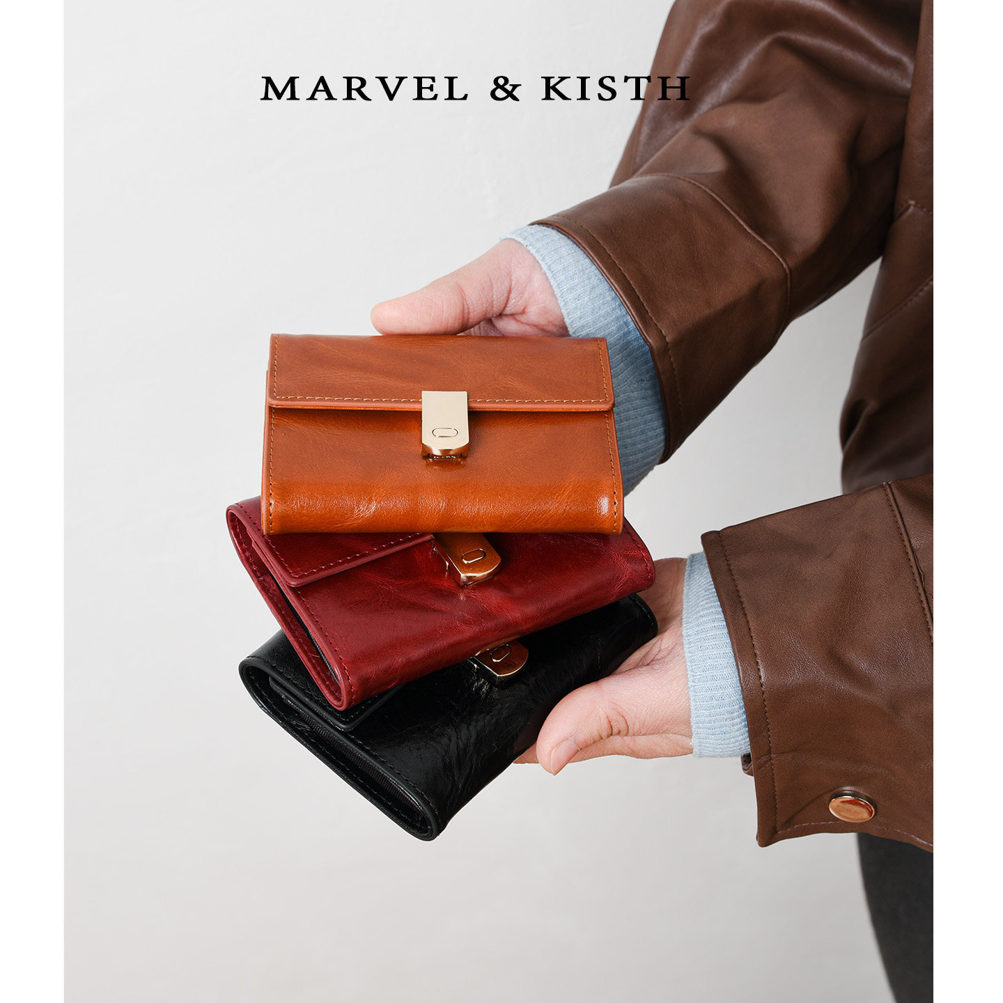 真皮复古多卡位卡包女小巧简约百搭高级感风琴式零钱驾驶证收纳包