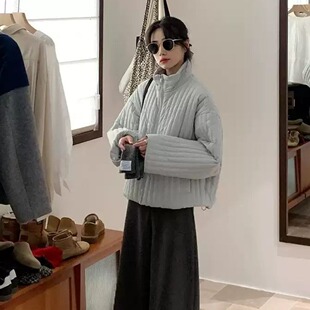 YNVN韩系立领棉服女冬季加厚保暖宽松休闲小个子棉衣外套2024新款