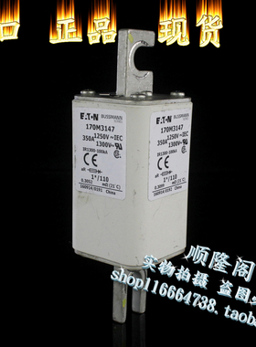 美国 BUSSMANN 速溶保险管 170M3147 保险丝 1250V 350A 熔断器