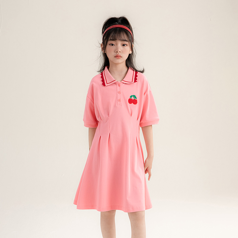 女童连衣裙2023夏季儿童针织裙