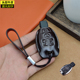 适用于老款 奔驰钥匙套真皮S级E级G级C级s400c260e300钥匙扣 插入式