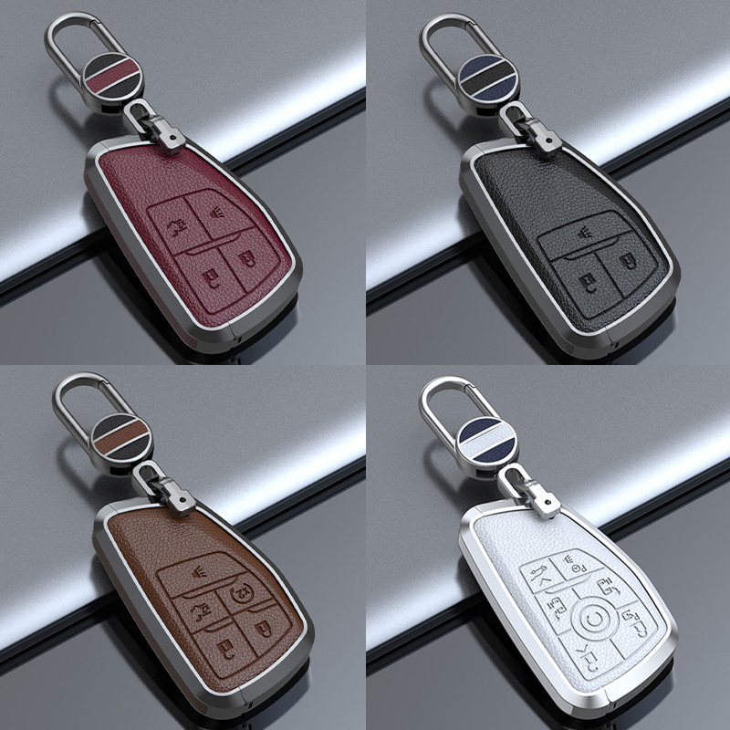 适用别克世纪昂科威plus钥匙套君越20-22款昂科威S汽车真皮钥匙包