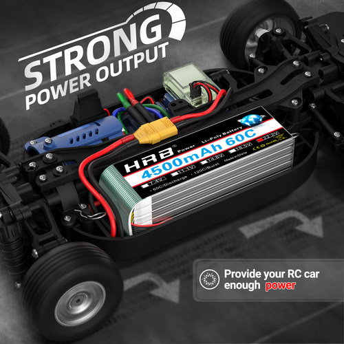 HRB 航模电池6s 22.2v 4500mah 60c  LiPo Battery 60C 无人机