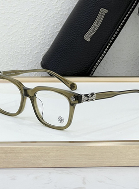 COX UCKER金属十字花装饰板材光学镜架防蓝光眼镜男女情侣平光镜