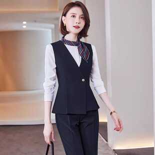 KVT服务员工作服女酒店前台接待工作装女秋季美容师工作服套装女