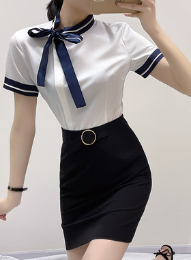 服务员工装酒店前台工作服套裙