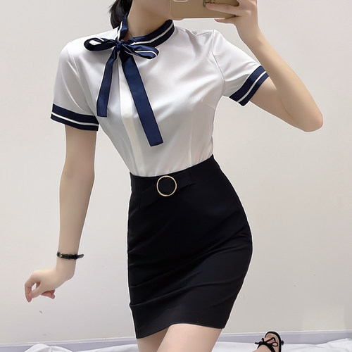 服务员工装酒店前台工作服套裙
