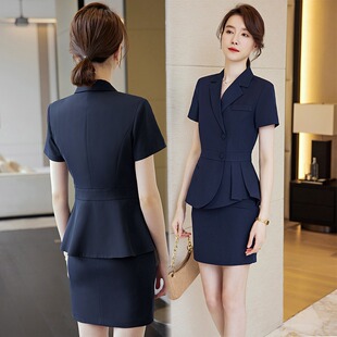 正装女套装职业装夏装正式场合女装珠宝店美容院酒店管理层工作服