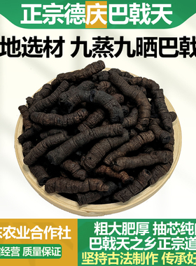 德庆传统古法盐制大肉巴戟天中药材正品巴吉天鸡肠风泡水泡酒煲汤