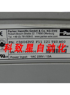 工业配件C3S063V2 F11 I21 T40 M00 伺服驱动器