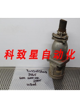 工业配件RUSSELLSTOLL 8464 60A 600VAC 250V PIN&SLEEVE CON