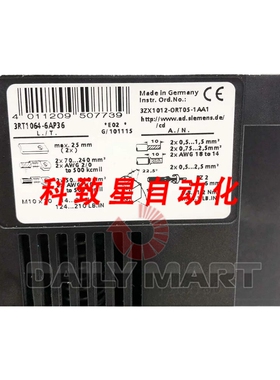 工业配件3RT1064-6AP36 接触器