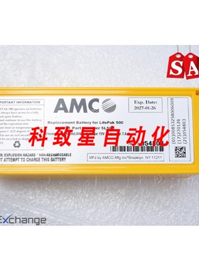 工业配件AMCO LIFEPAK 500 替换 EXP.DATE 2027-016
