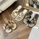 flat 凉拖鞋 slippers shoes韩版 women 女外穿时尚 beach 套趾拖鞋