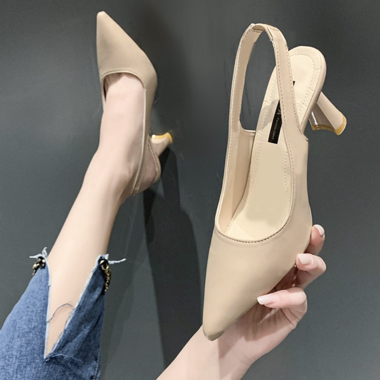 women single shoes high heel sandals大码凉鞋女高跟时装女单鞋
