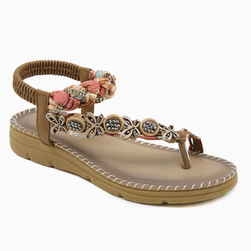 Women s plus-size toe-ring sandals波西米亚风时尚大码欧美凉鞋