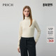 T恤冬季 新款 通勤修身 PRICH简约基础高领磨毛长袖 打底衫 上衣女