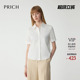 夏季 PRICH时尚 衬衫 短袖 挺阔显瘦通勤衬衣女 个性